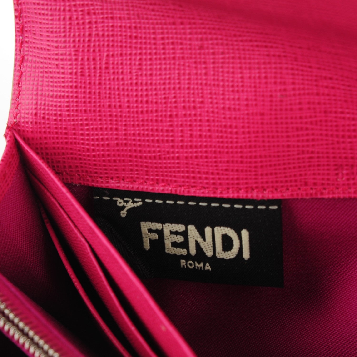 Fendi Vitello Elite Crystal Eye Monster Simply Continental Wallet Bellini Multicolor 7 of 9