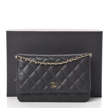 Chanel Caviar Quilted Wallet On Chain WOC Black 11 of 11