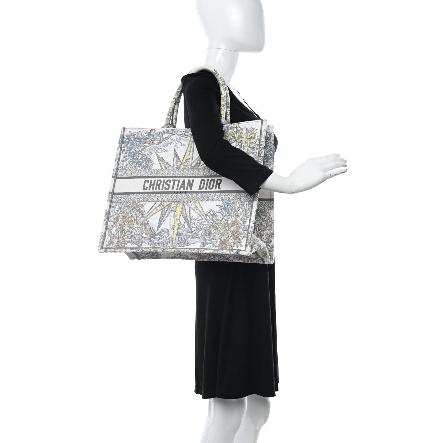 Christian Dior Canvas Embroidered Large Rêve d'Infini Book Tote Multicolor 2 of 10