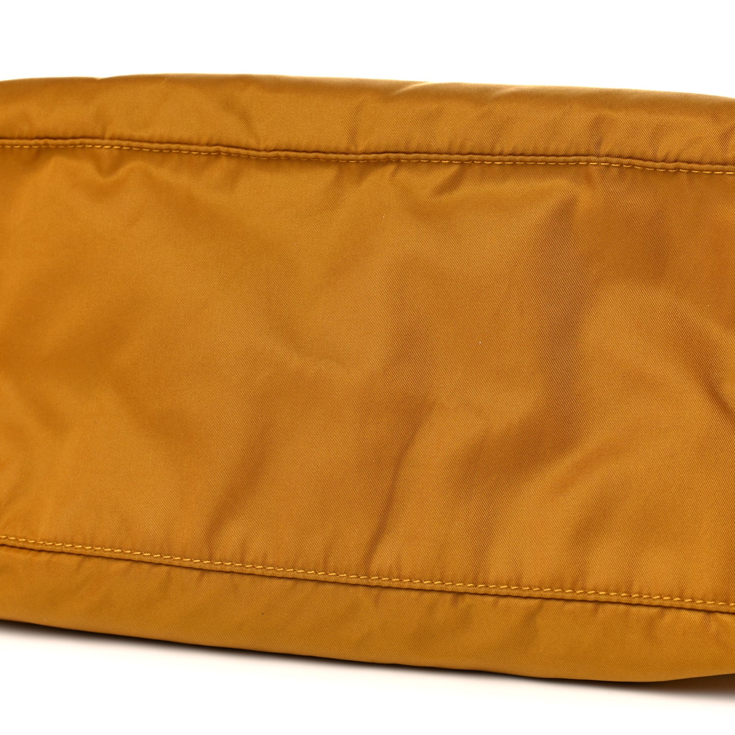 Tessuto Nylon Saffiano Shopping Tote Yellow
