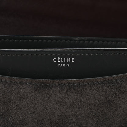 Celine Suede Small Case Chain Flap Grey 8 of 12