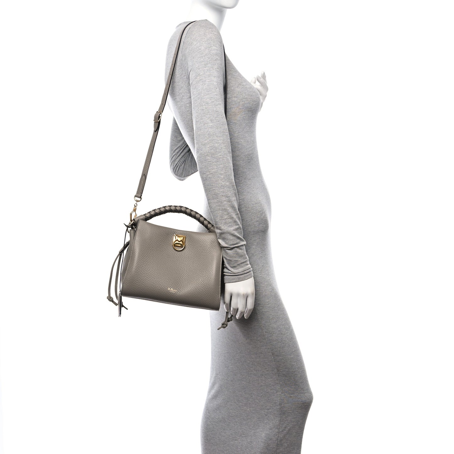 Heavy Grain Small Iris Tote Solid Grey