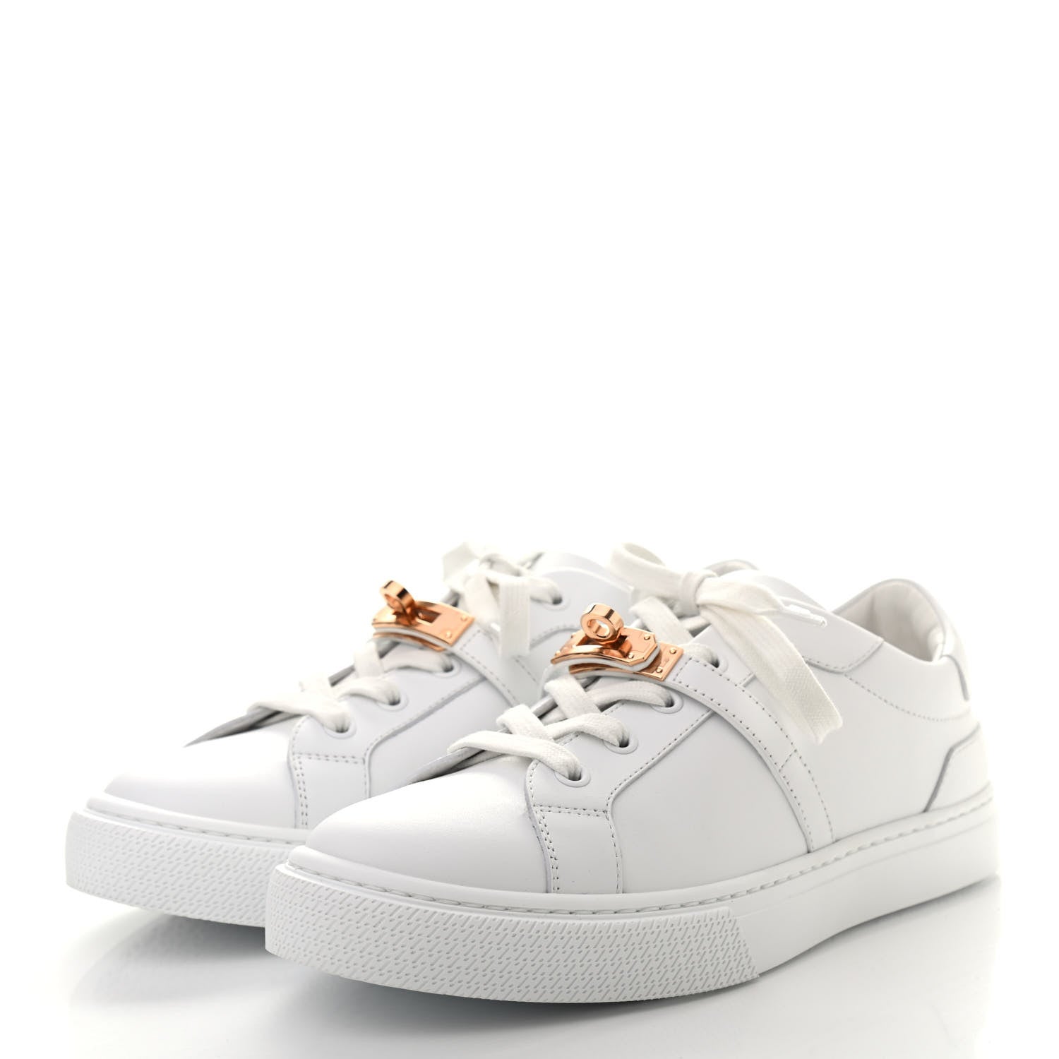Hermes Calfskin Day Sneakers 38 White 3 of 8
