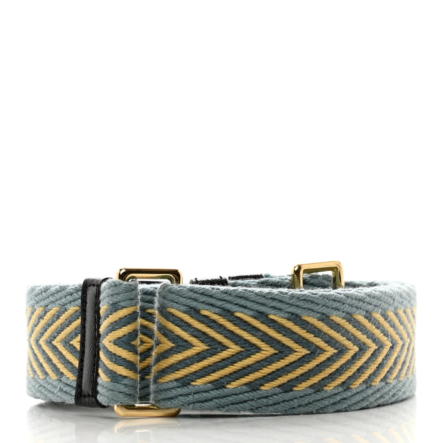 Marc Jacobs Cotton Calfskin The Arrow Webbing Strap Blue Multicolor 2 of 3