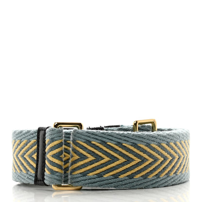 Marc Jacobs Cotton Calfskin The Arrow Webbing Strap Blue Multicolor 2 of 3
