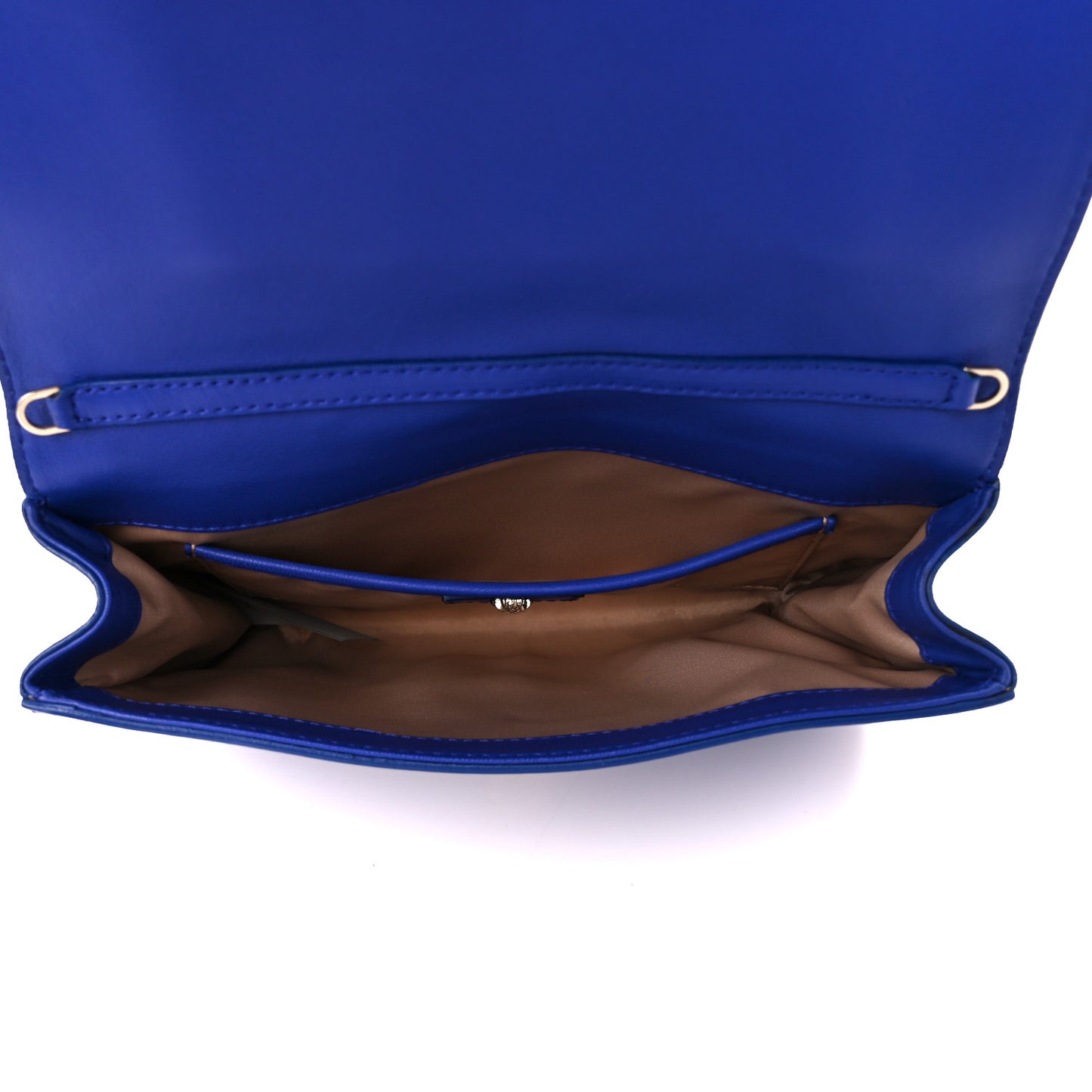 Lambskin Palazzo Chain Evening Bag Blue