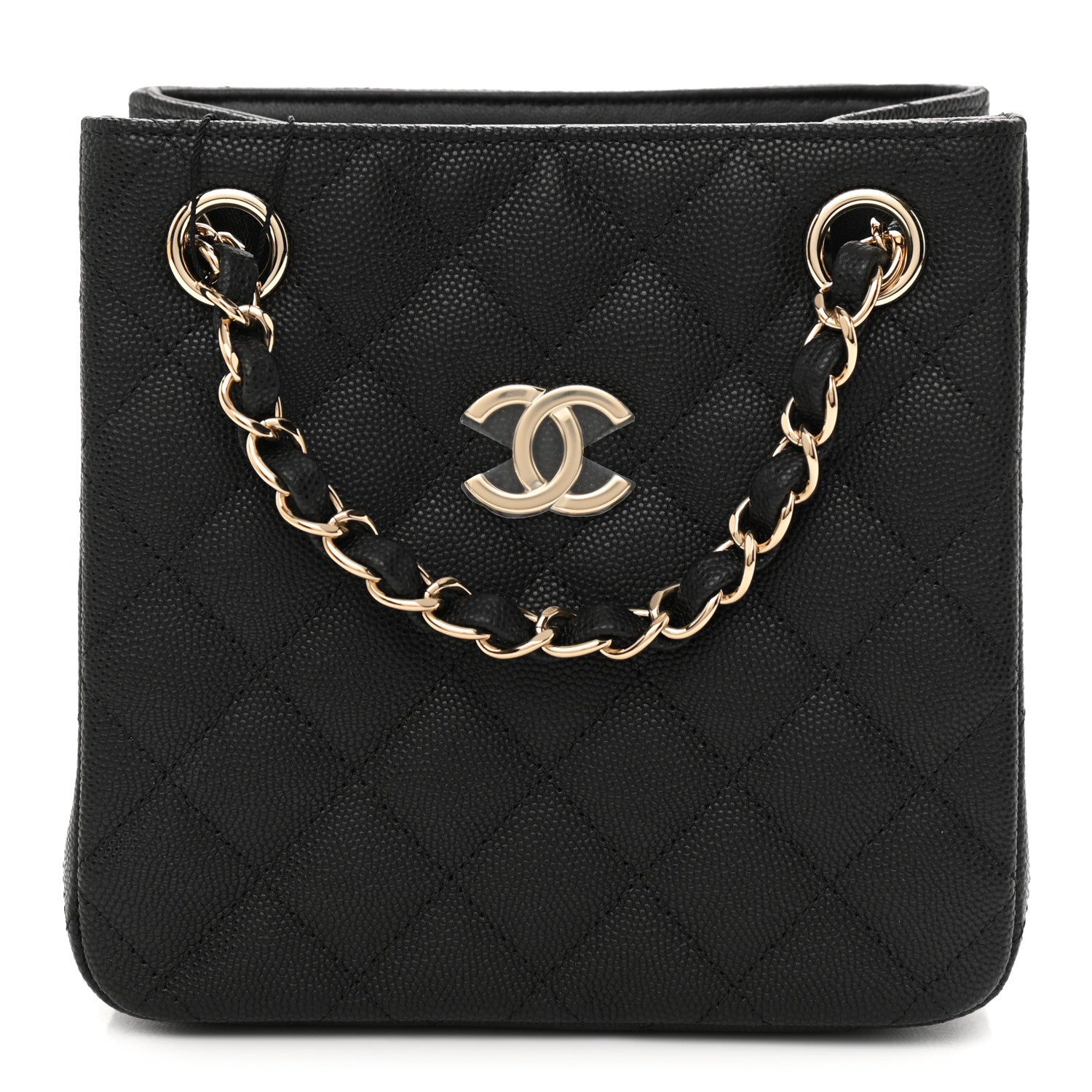 Chanel Caviar Quilted Mini Bucket Bag Black 1 of 11
