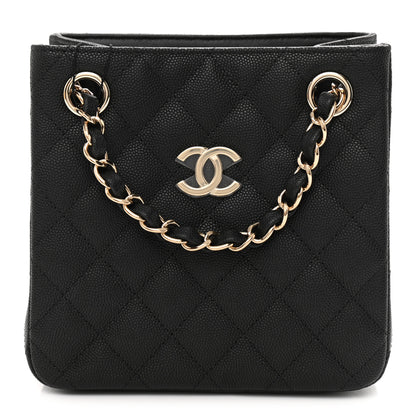 Chanel Caviar Quilted Mini Bucket Bag Black 1 of 11