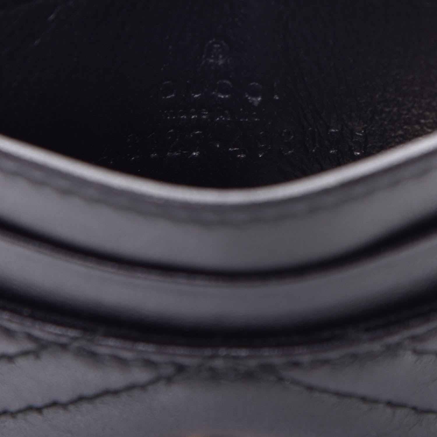 Gucci Calfskin Matelasse GG Marmont Card Holder Black 6 of 8