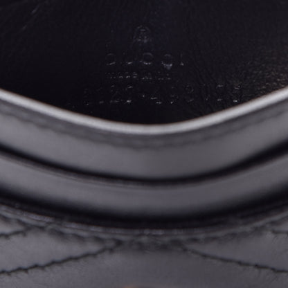 Gucci Calfskin Matelasse GG Marmont Card Holder Black 6 of 8