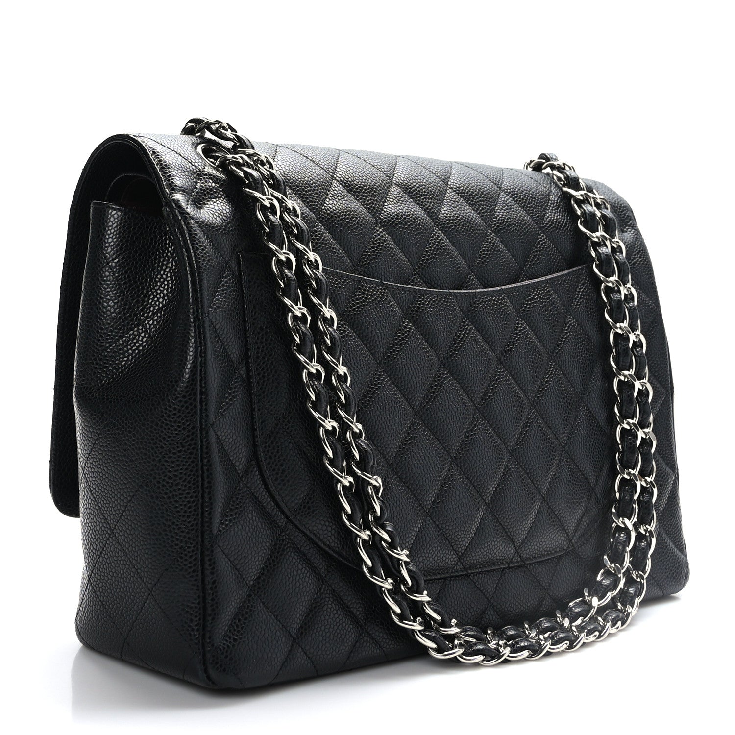 Chanel Caviar Quilted Maxi Double Flap Black 3 of 9