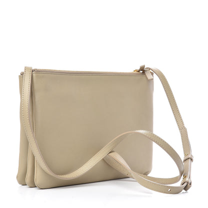 Celine Lambskin Large Trio Crossbody Bag Beige 3 of 10