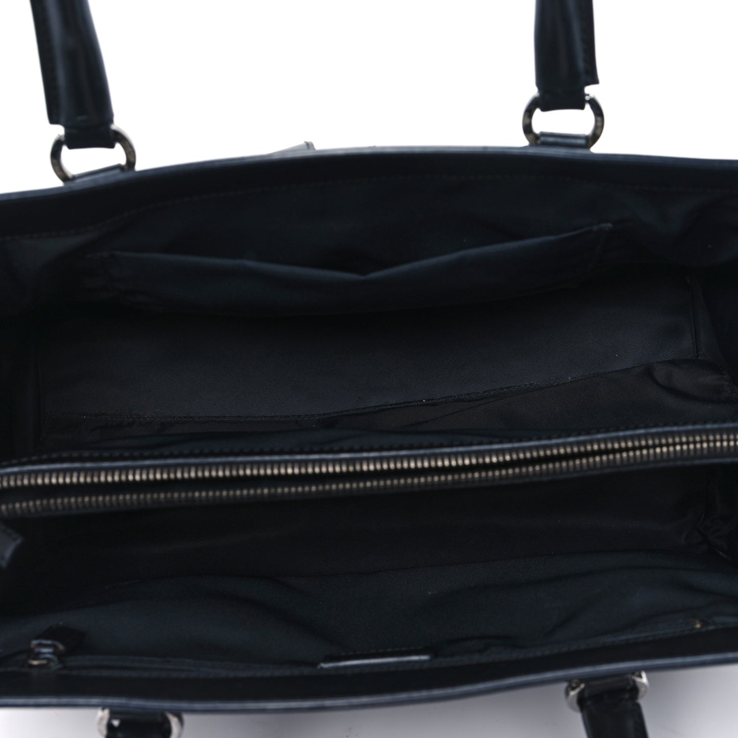 Monogram Calfskin Pocket Tote Black