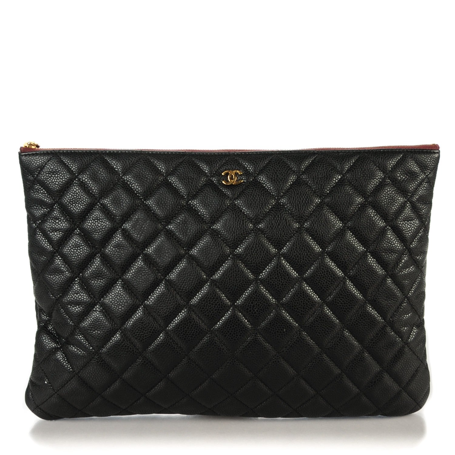 Chanel Caviar Quilted Large Cosmetic Case Black 1 of 7
