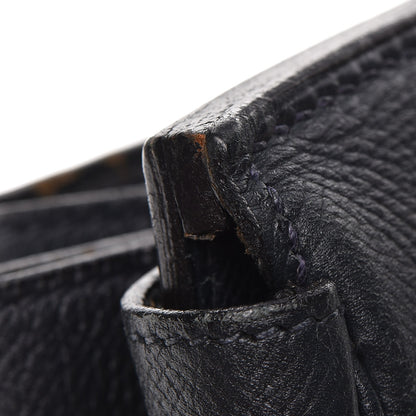 Hermes Courchevel Birkin 35 Indigo 36 of 42