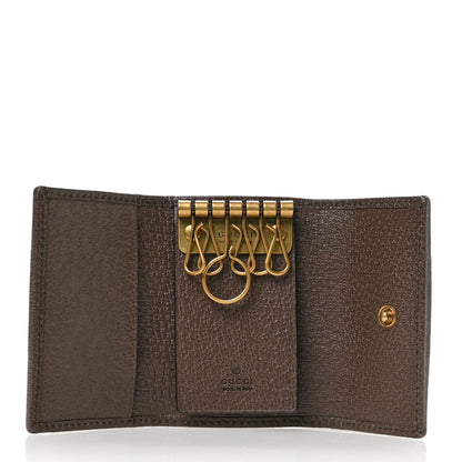 Gucci GG Supreme Monogram Web Ophidia 6 Key Holder Case Beige New Acero 5 of 8