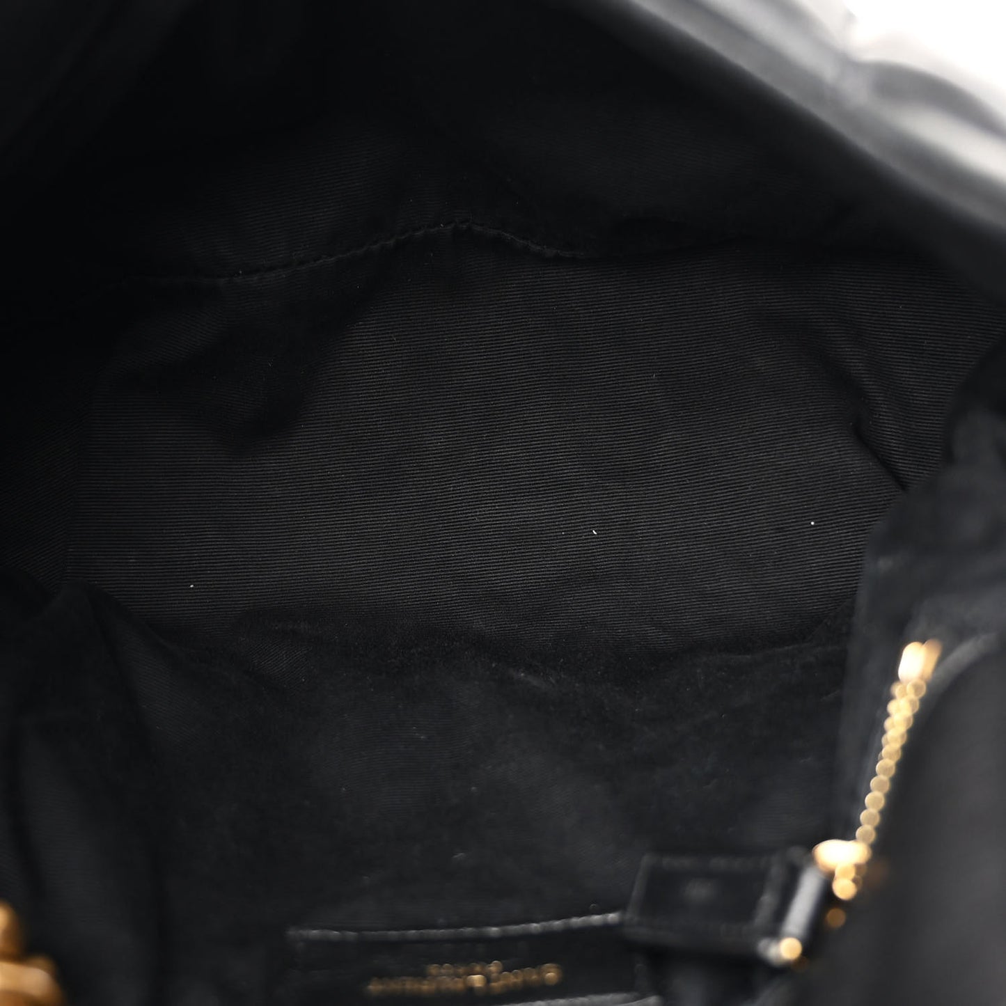 Lambskin Quilted Small Loulou Puffer Monogram Chain Satchel Black