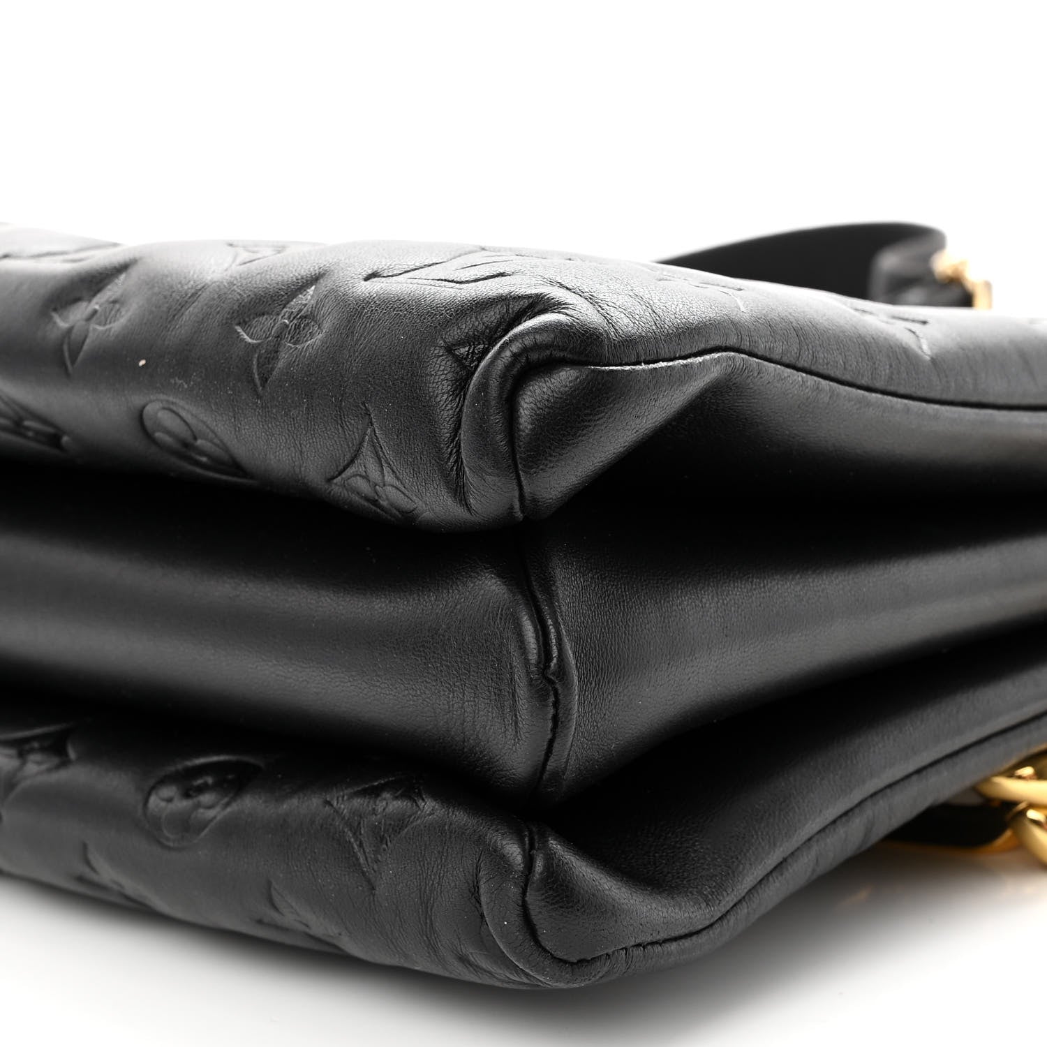 Louis Vuitton Lambskin Embossed Monogram Coussin MM Black 11 of 11