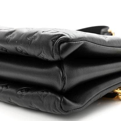 Louis Vuitton Lambskin Embossed Monogram Coussin MM Black 11 of 11
