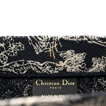 Christian Dior Canvas Embroidered Medium Toile De Jouy Reverse Book Tote Blue 11 of 11