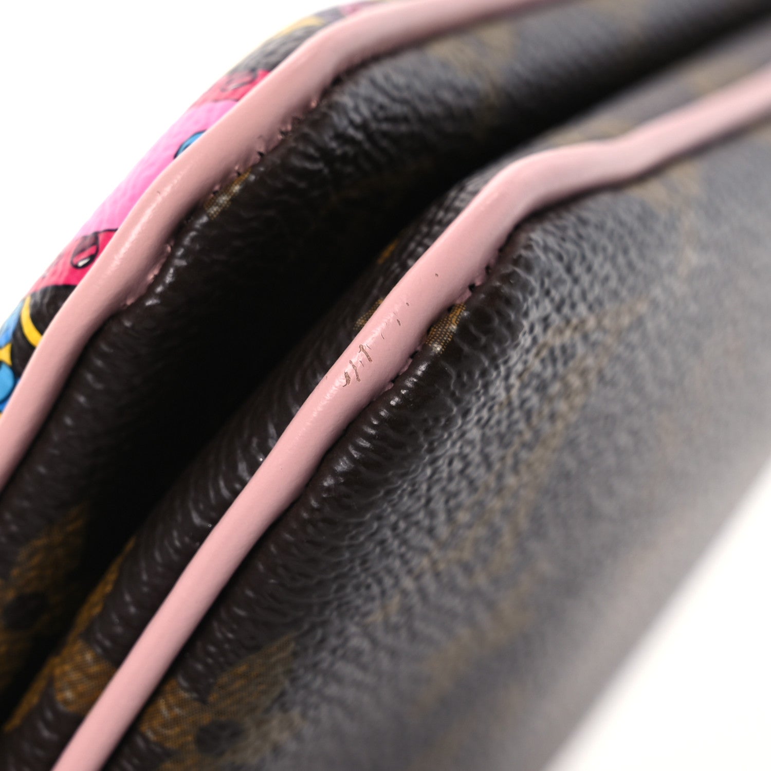 Louis Vuitton Monogram 2020 Christmas Animation Big Wheel Double Zip Pochette Rose Ballerine 15 of 16