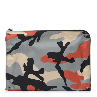Valentino Garavani Nylon Camouflage Rockstud Zip Pouch Multicolor 1 of 10