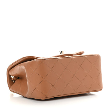 Chanel Lambskin Quilted Mini Square Flap Brown 4 of 9