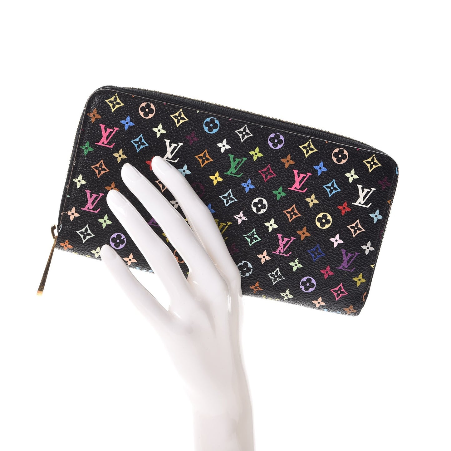 Monogram Multicolor Zippy Wallet Black Grenade