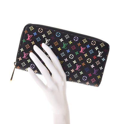 Louis Vuitton Monogram Multicolor Zippy Wallet Black Grenade 2 of 12