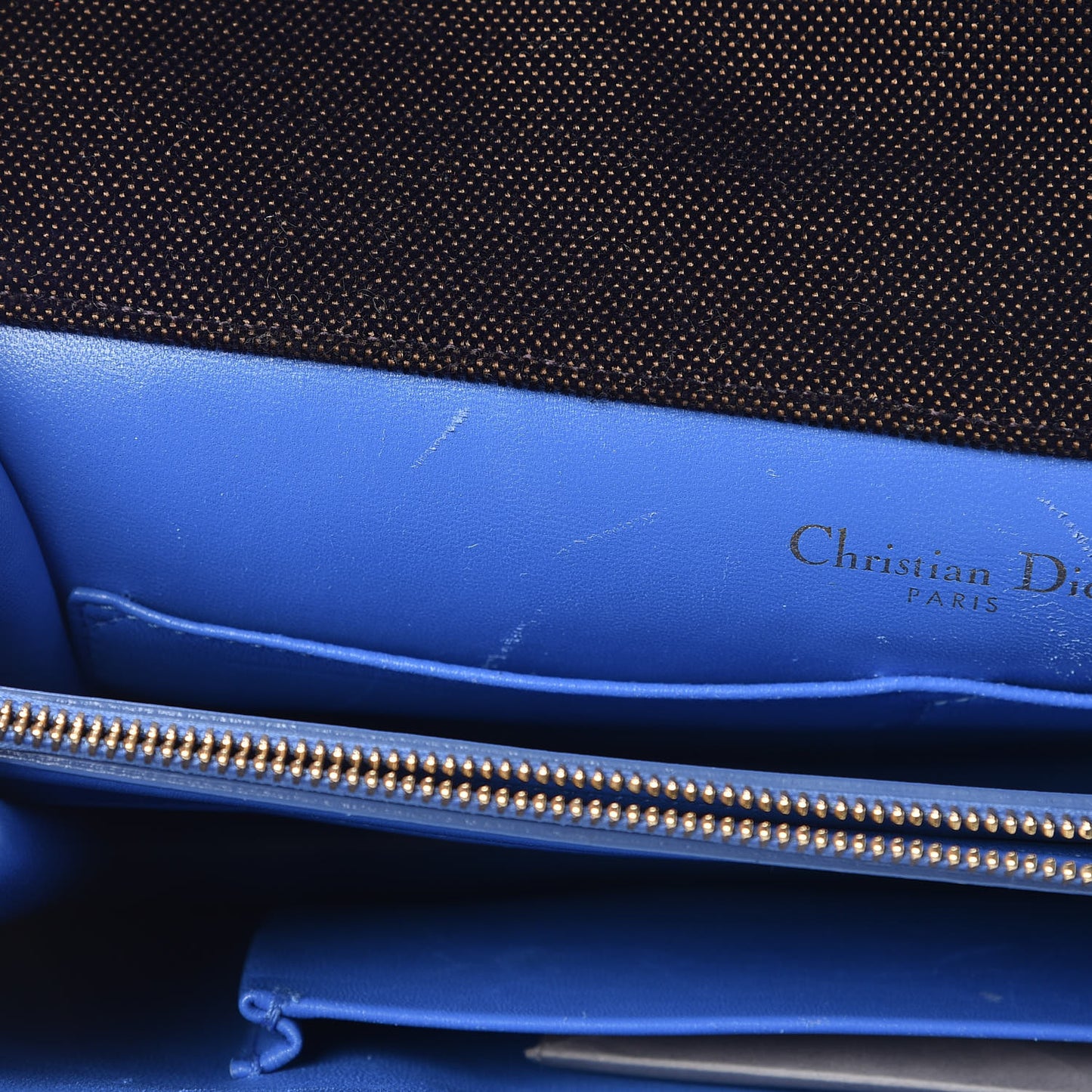 Velvet Monogram Diorama Satchel Plum Blue