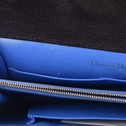 Christian Dior Velvet Monogram Diorama Satchel Plum Blue 8 of 16