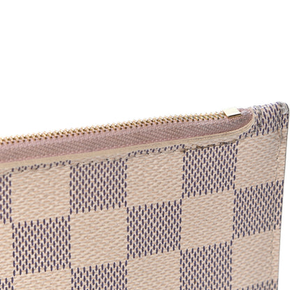 Louis Vuitton Damier Azur Neverfull MM GM Pochette Rose Ballerine 9 of 9