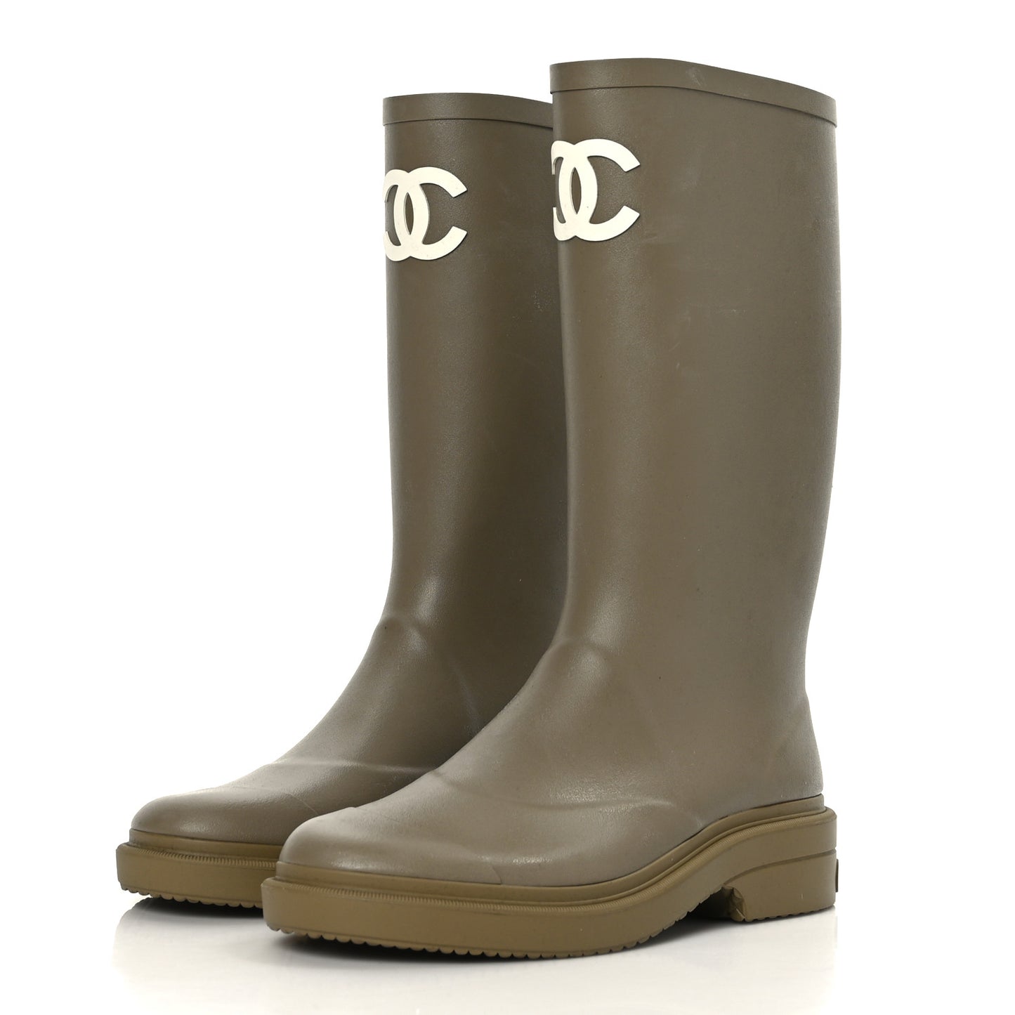 Caoutchouk CC High Boots 37 Dark Beige