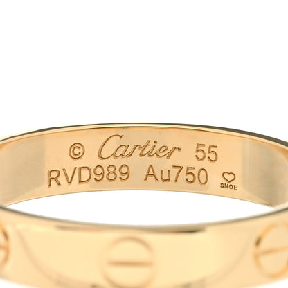 Cartier 18K Yellow Gold 3.5mm LOVE Wedding Band Ring 55 7.25 4 of 4