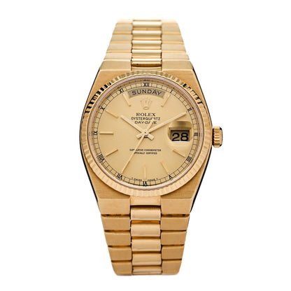 Rolex 18K Yellow Gold 36mm Oysterquartz Day-Date Watch Champagne 19018 1 of 5