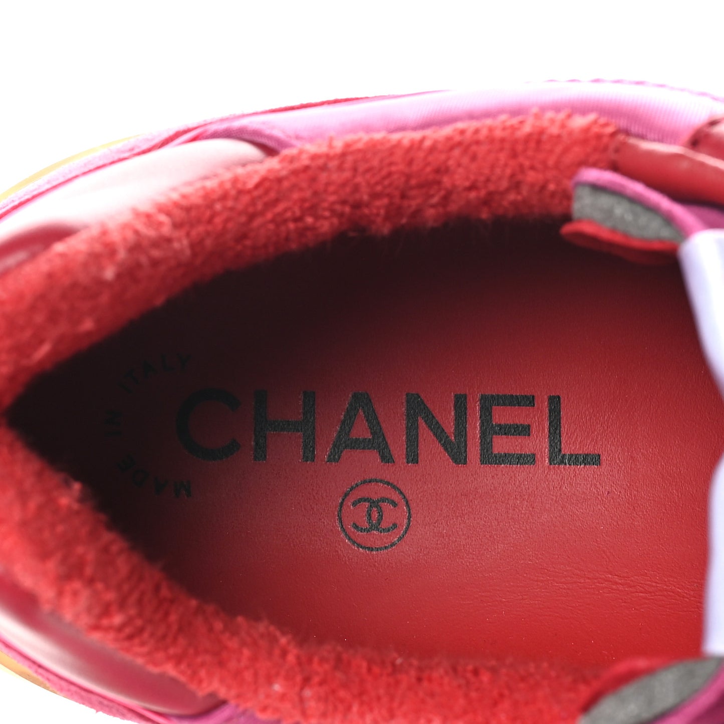 Suede Calfskin Quilted Sneakers 40.5 Pink