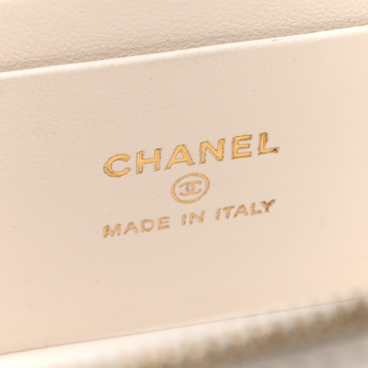 Chanel Caviar Quilted Sweetheart Vanity Case White 6 of 12