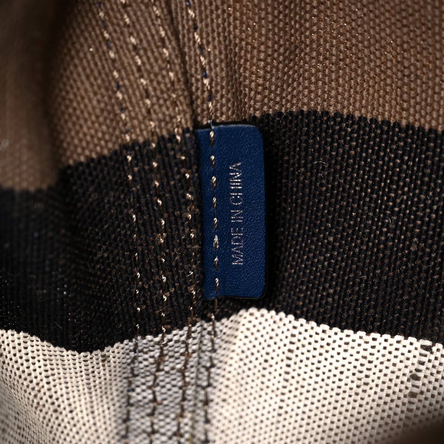 Burberry Grainy Calfskin House Check Canvas Heston Crossbody Blue 7 of 13