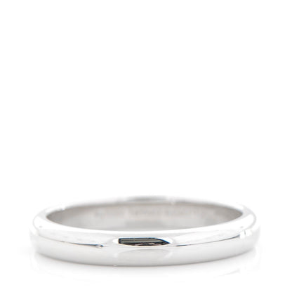 Tiffany Platinum 3mm Classic Wedding Band Ring 53 6.5 1 of 4