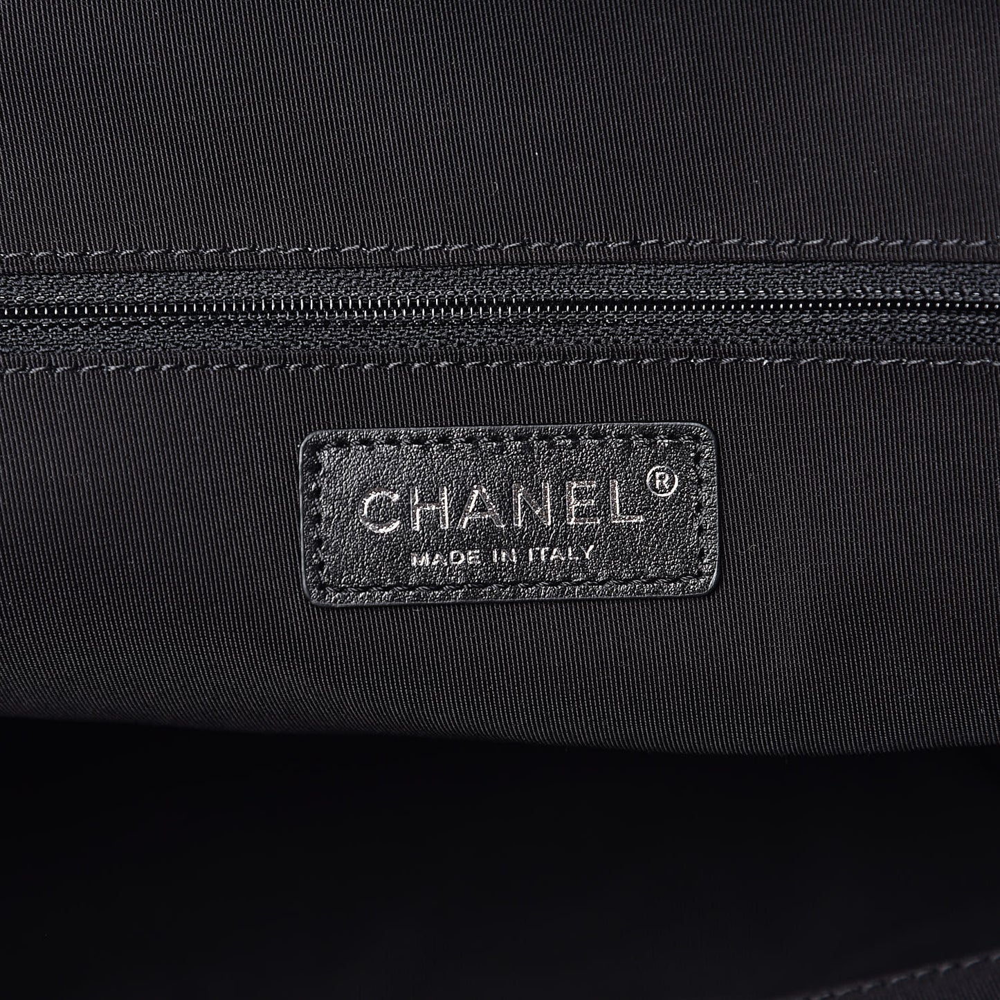Aged Calfskin Chevron Large Soft Bowling Bag Black