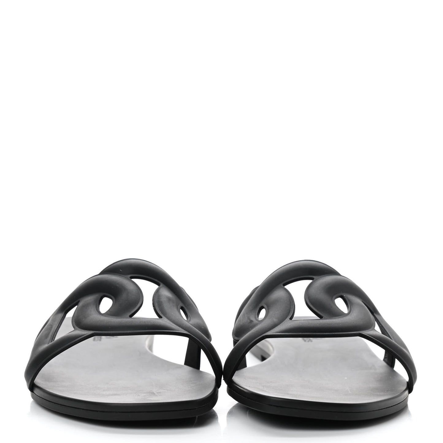 Rubber Aloha Sandals 38 Black