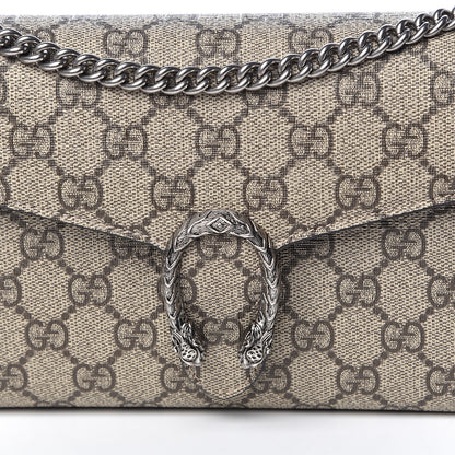 Gucci GG Supreme Monogram Mini Dionysus Chain Wallet Beige Taupe 10 of 11