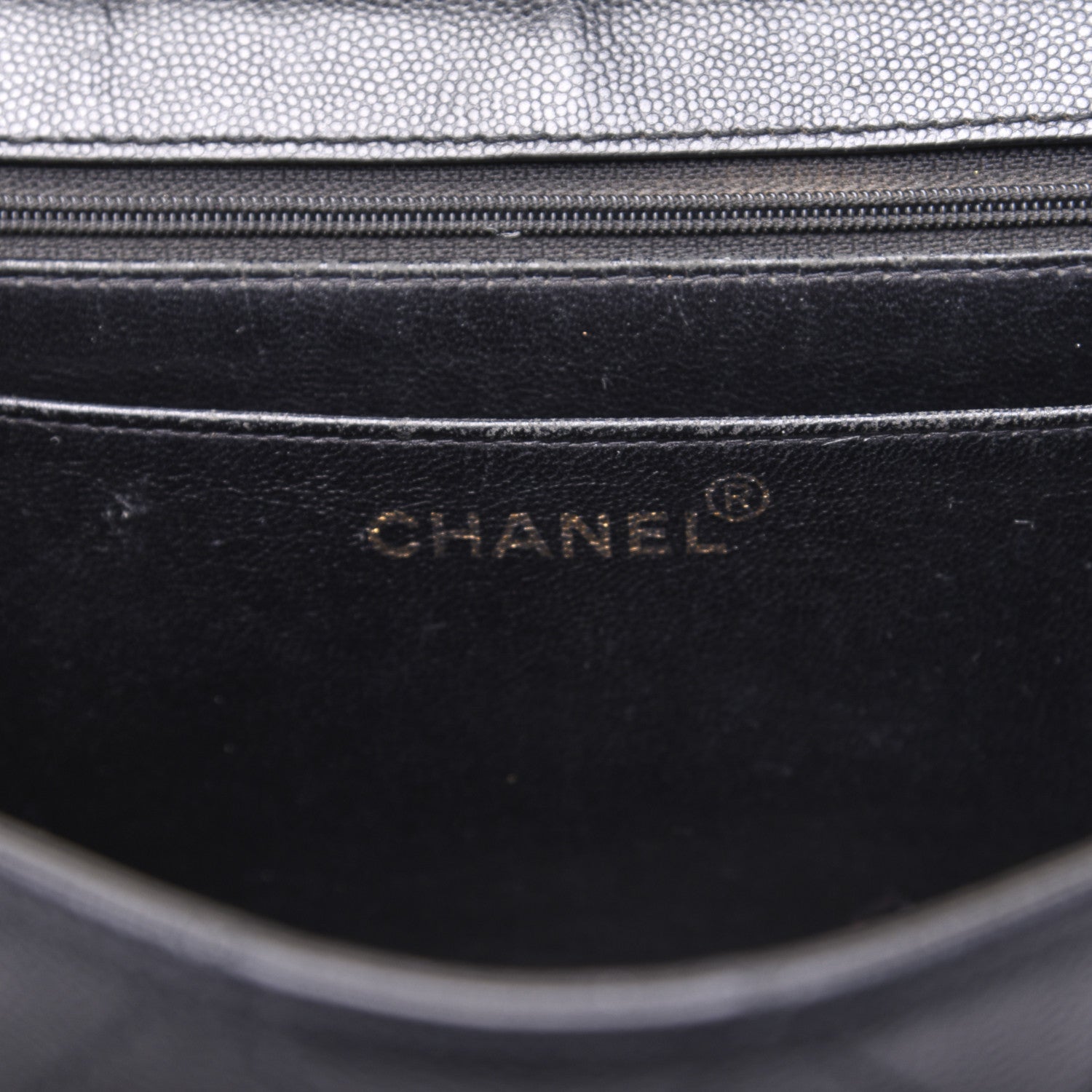 Chanel Caviar Diamond Stitched Flap Shoulder Bag Black 8 of 18