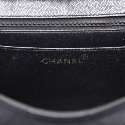 Chanel Caviar Diamond Stitched Flap Shoulder Bag Black 8 of 18