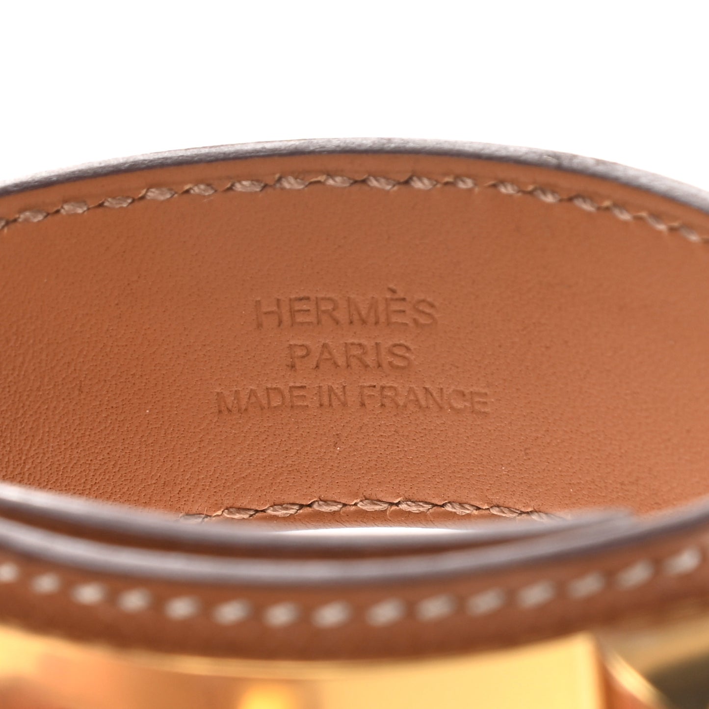 Madame Calfskin Collier de Chien 24 Bracelet T2 Gold