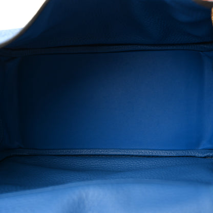 Hermes Taurillon Clemence Lindy 26 Bleu Frida 5 of 13