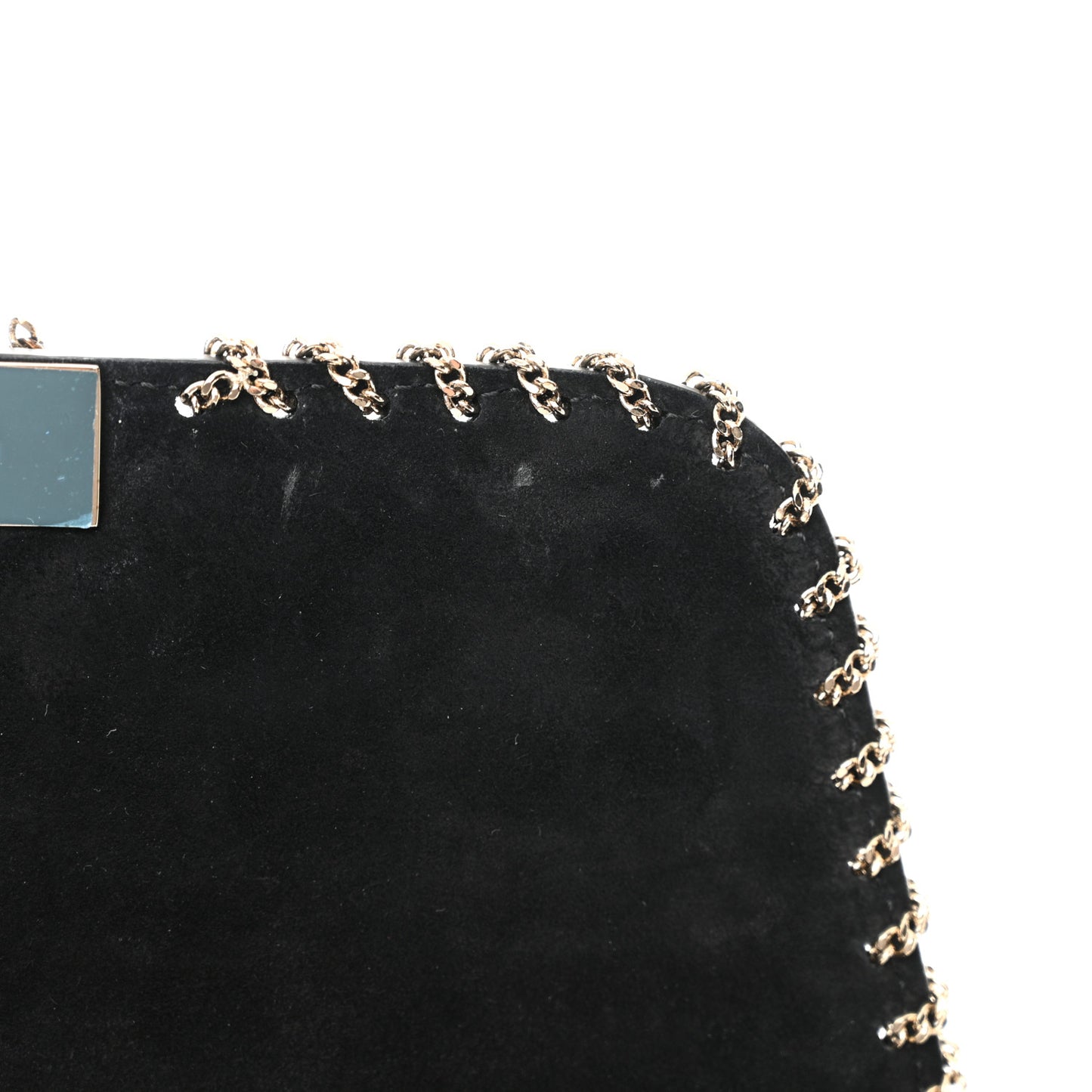 Vitello Groumette Small Rockstud Demilune Shoulder Bag