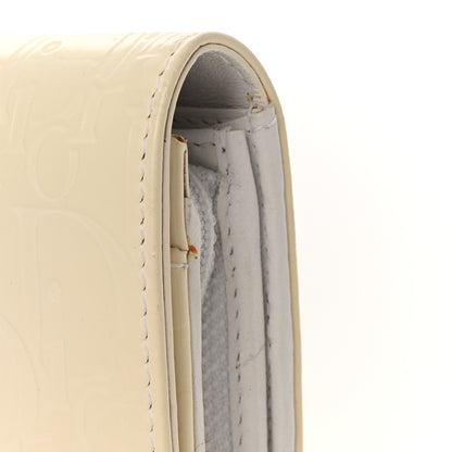 Christian Dior Patent Ultimate Rendez-Vous Chain Wallet White 11 of 12