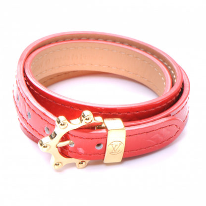 Louis Vuitton Vernis Triple Tour Bracelet Rouge Grenadine 1 of 4