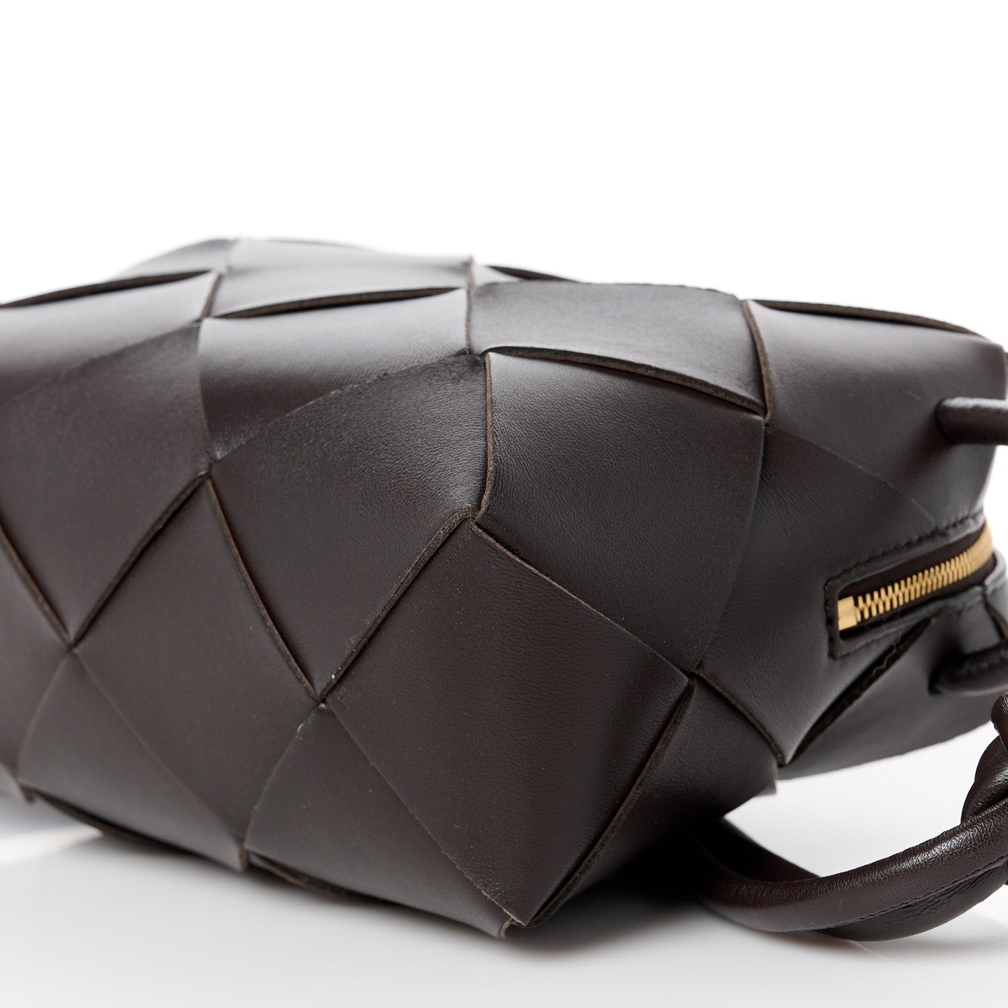 Lambskin Maxi Intrecciato Small Cassette Camera Bag Fondant